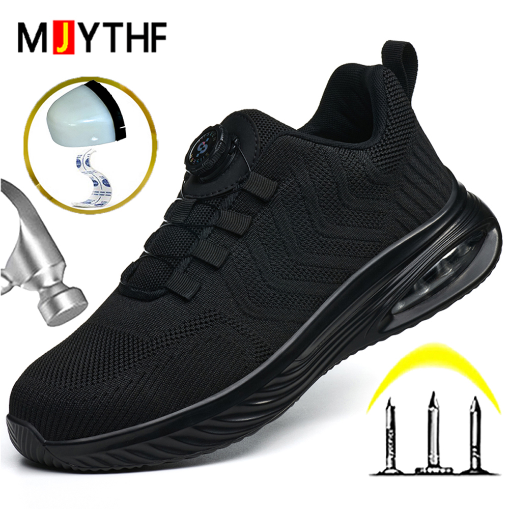 Sneakers Care - أحذية أمان للرجال بزر دوار، أحذية