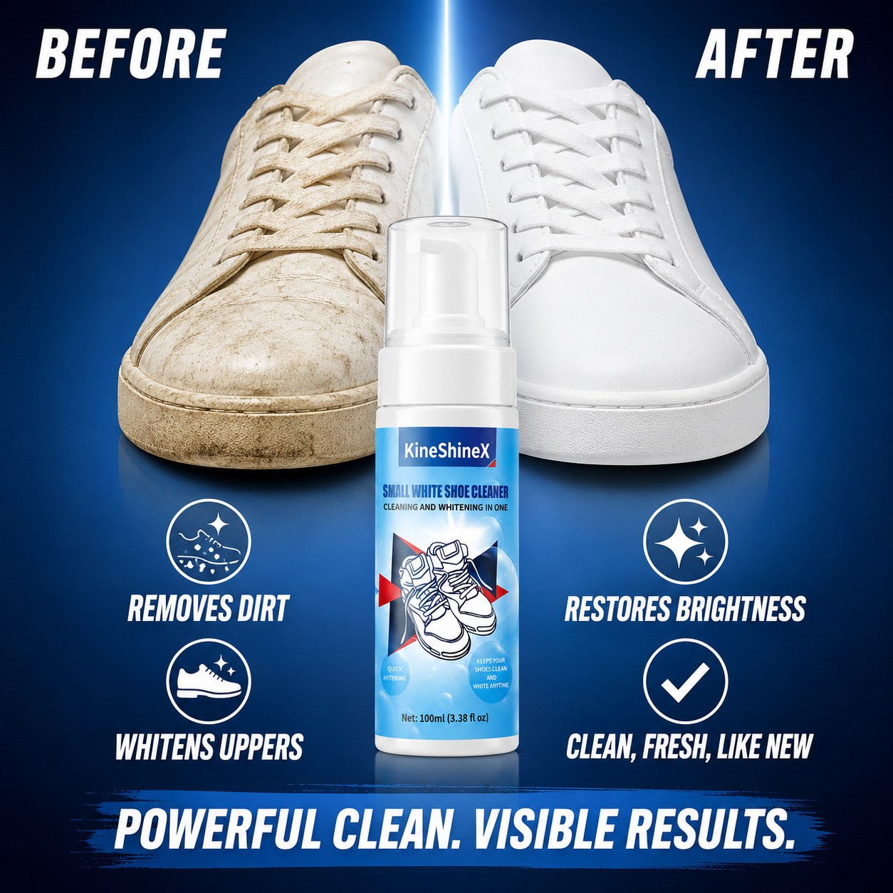 Sneakers Care - مجموعة تنظيف الأحذية من جيهين، منظف